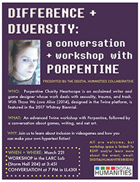 Twine Workshop and Lecture with Porpentine Heartscape
