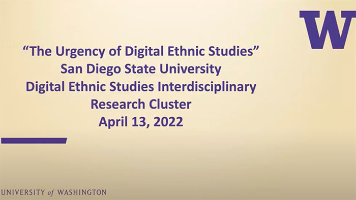 LaShawnDa L. Pittman - The Urgency of Digital Ethnic Studies