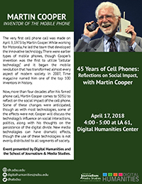 MARTIN COOPER 
INVENTOR OF THE MOBILE PHONE