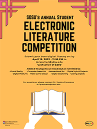 Annual Student Electronic Literature Competition event flyer